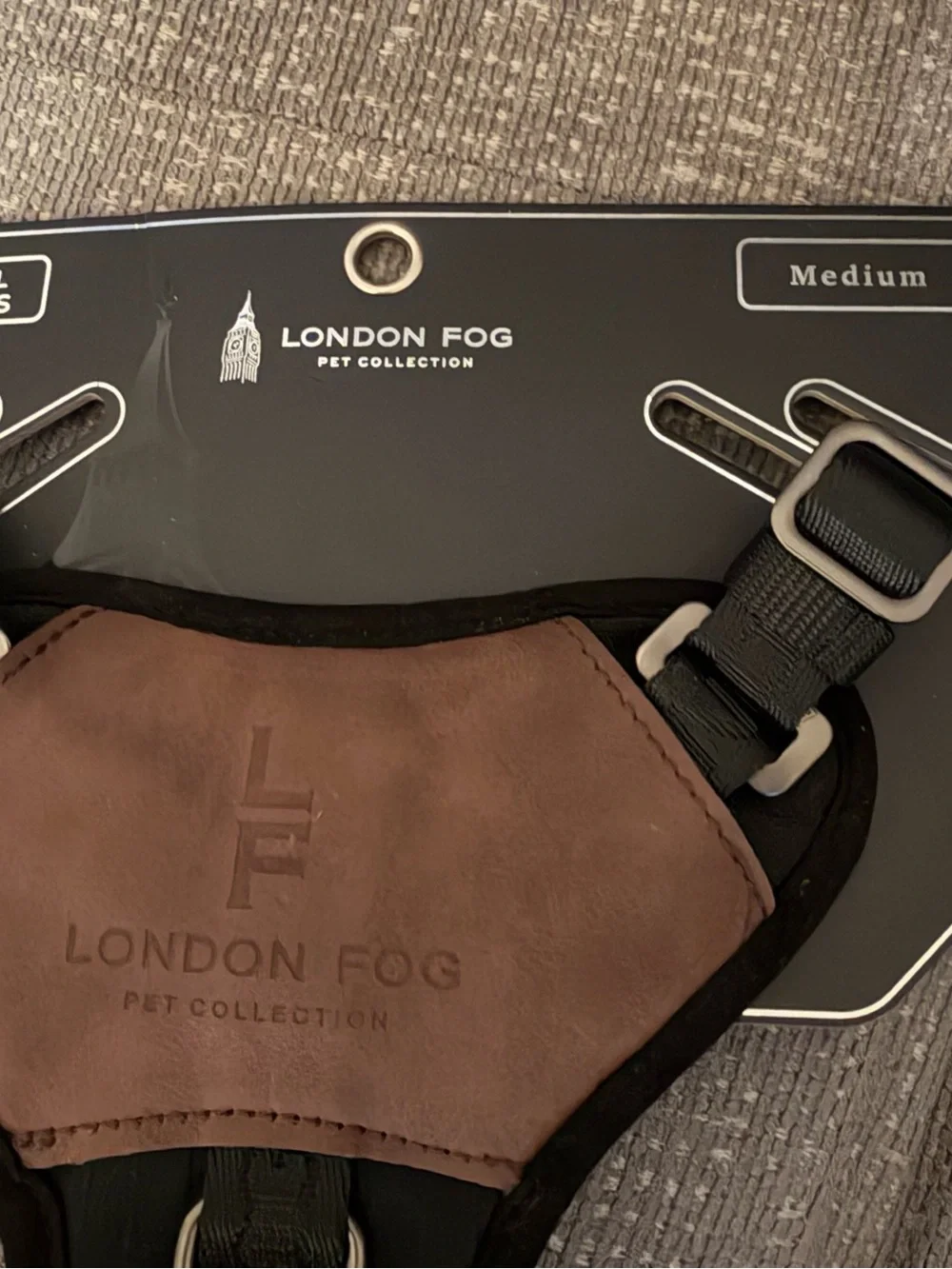 London Fog Black and Brown Men’s Chest Harness Belt Bag
